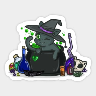 Tea Cats Special: Witches' Brew Sticker